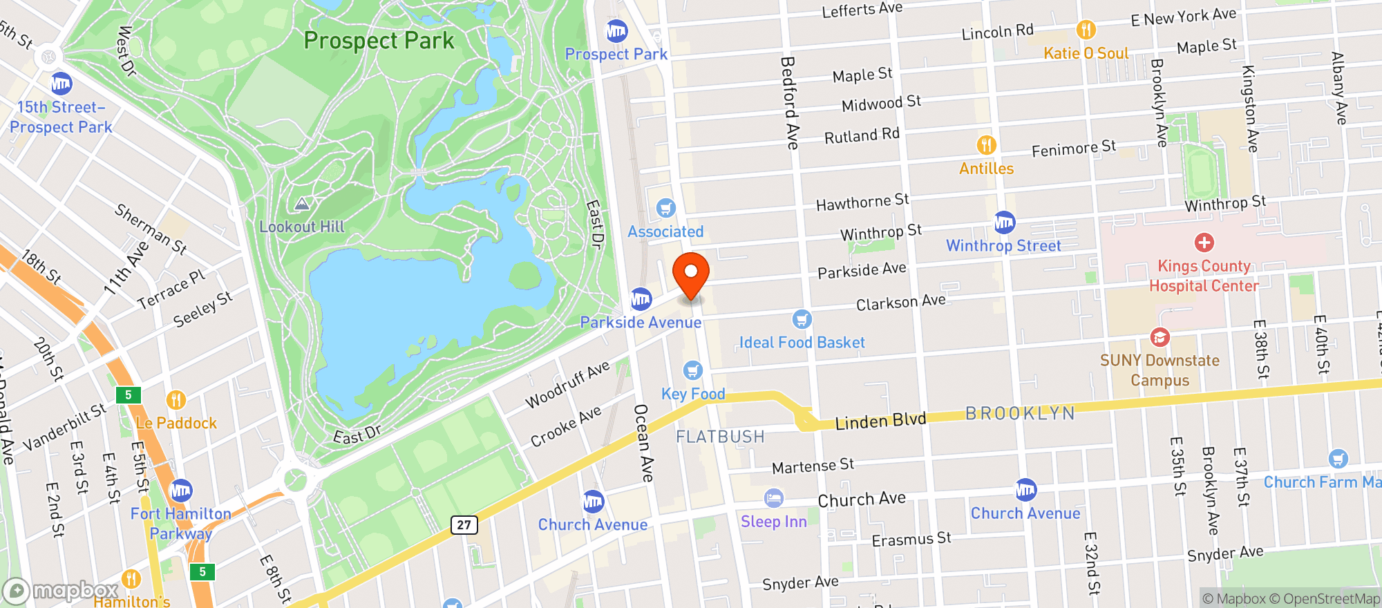 Map showing Mikes Mini Market