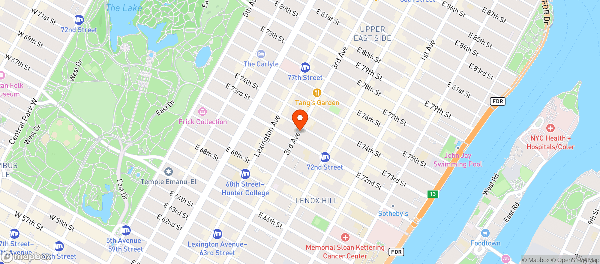 Map showing Morton Williams