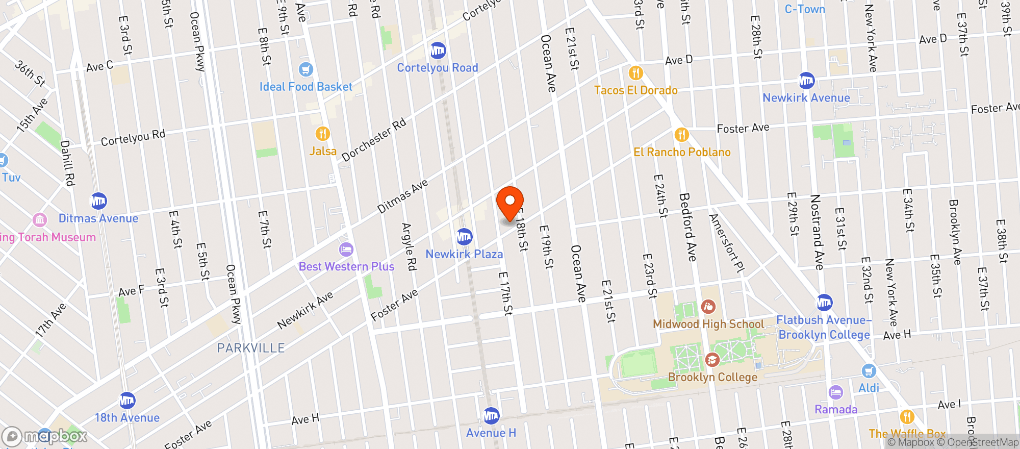 Map showing Westwood