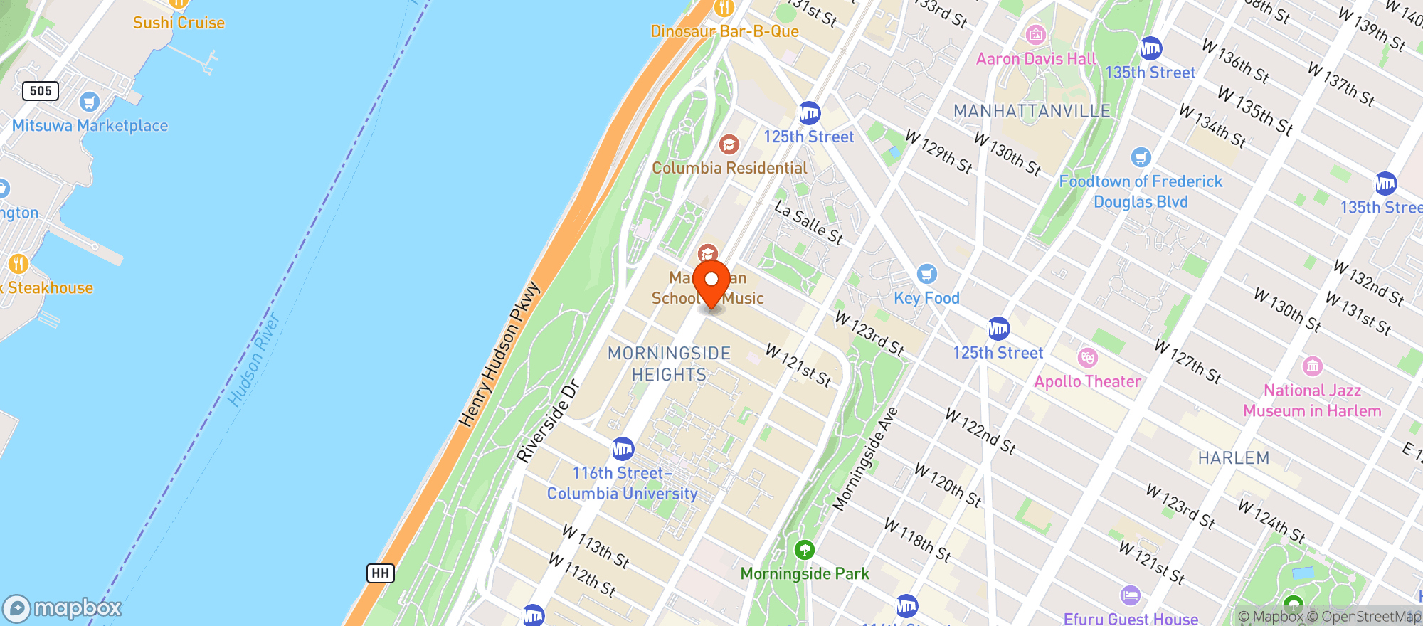 Map showing Olive Tree Deli & Grill Mini Mart