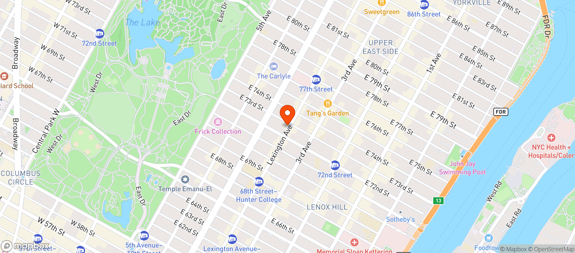 Map showing Grace Deli & Cafe