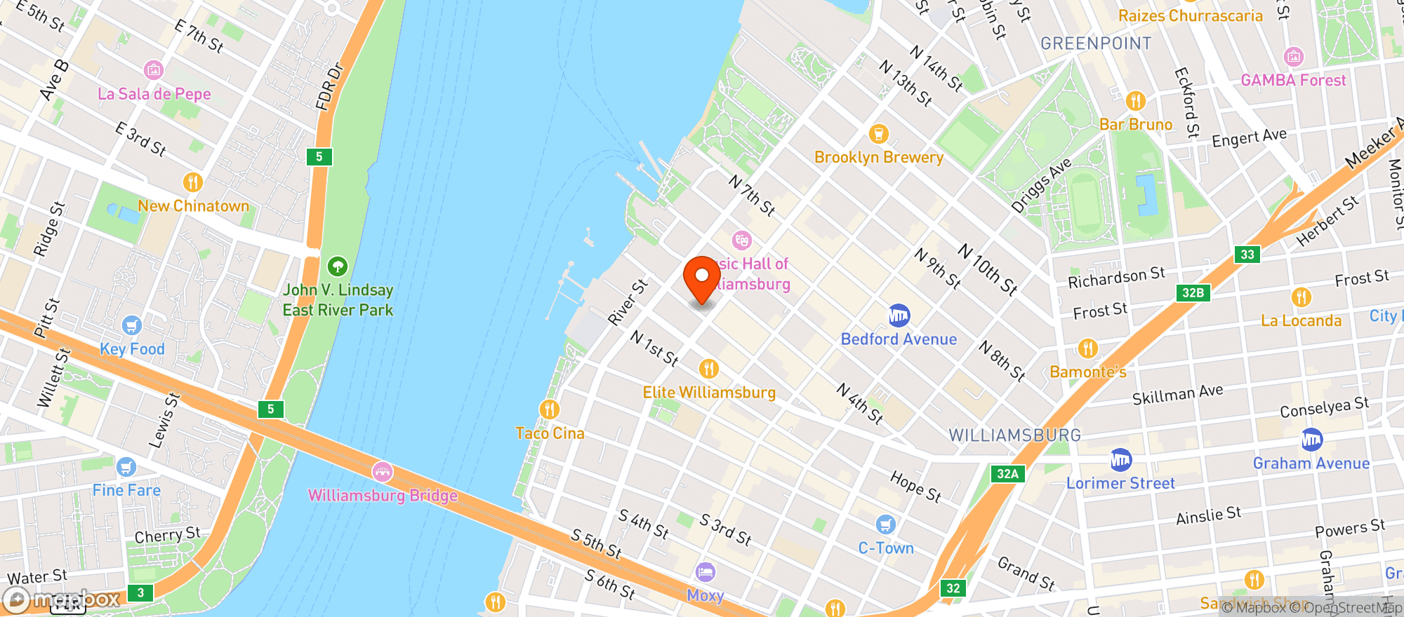 Map showing Dépanneur