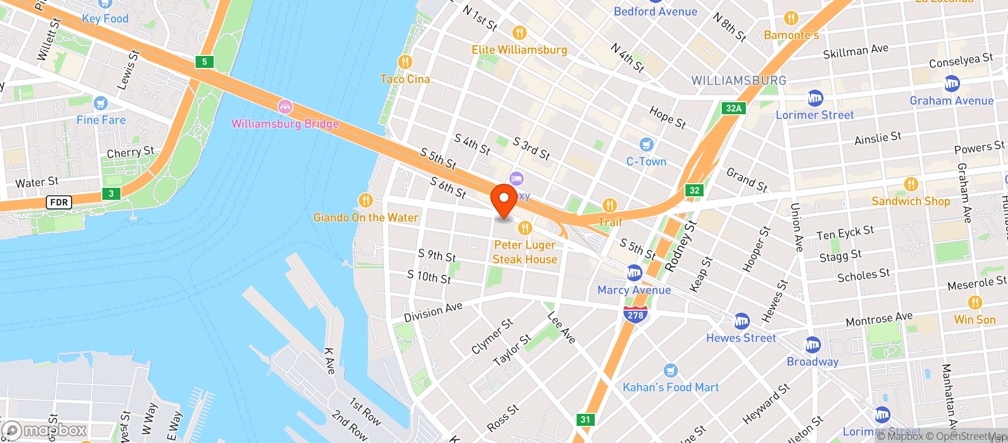 Map showing Baby's All Right