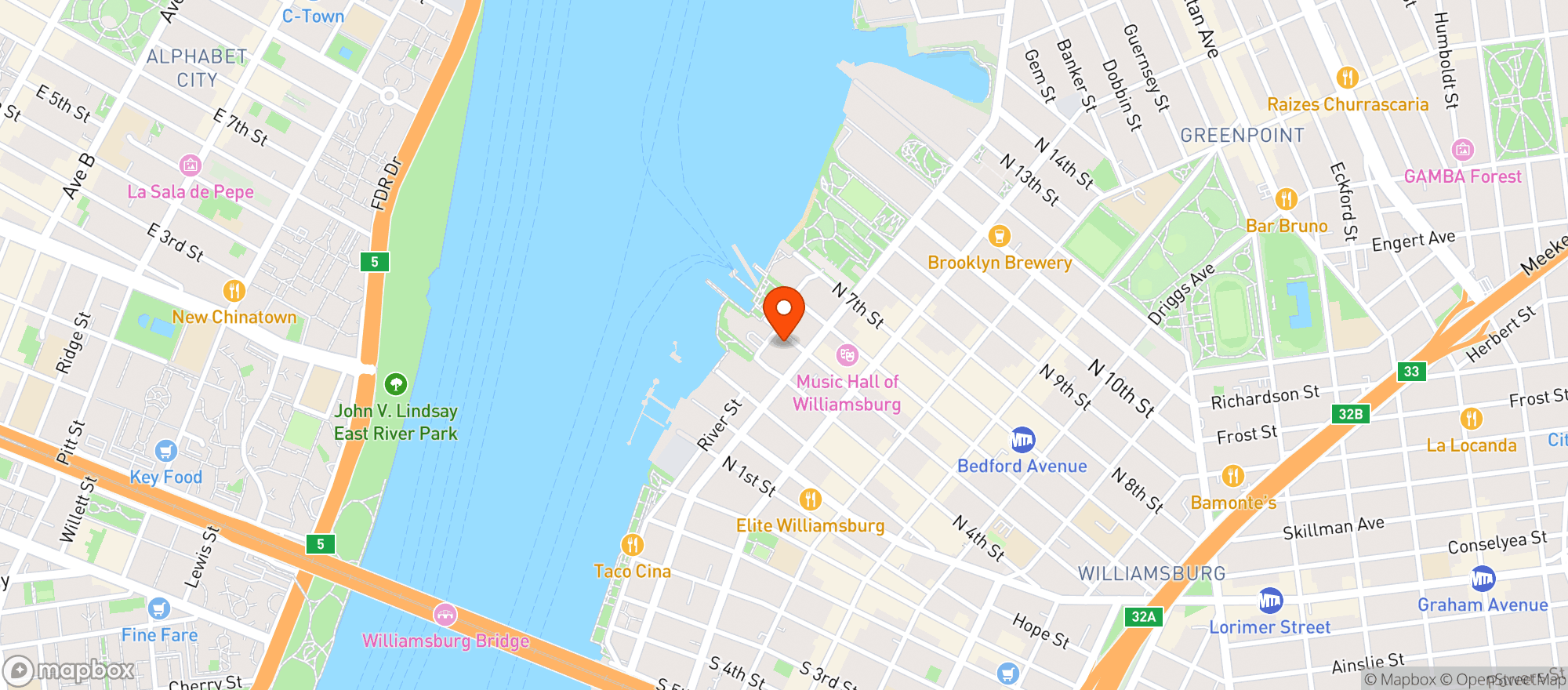 Map showing Pier Wines