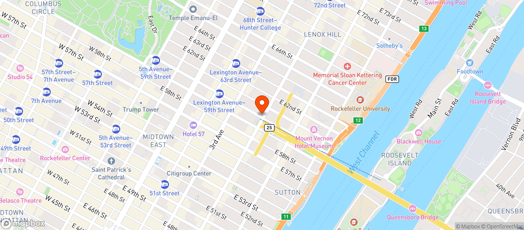 Map showing City Hops