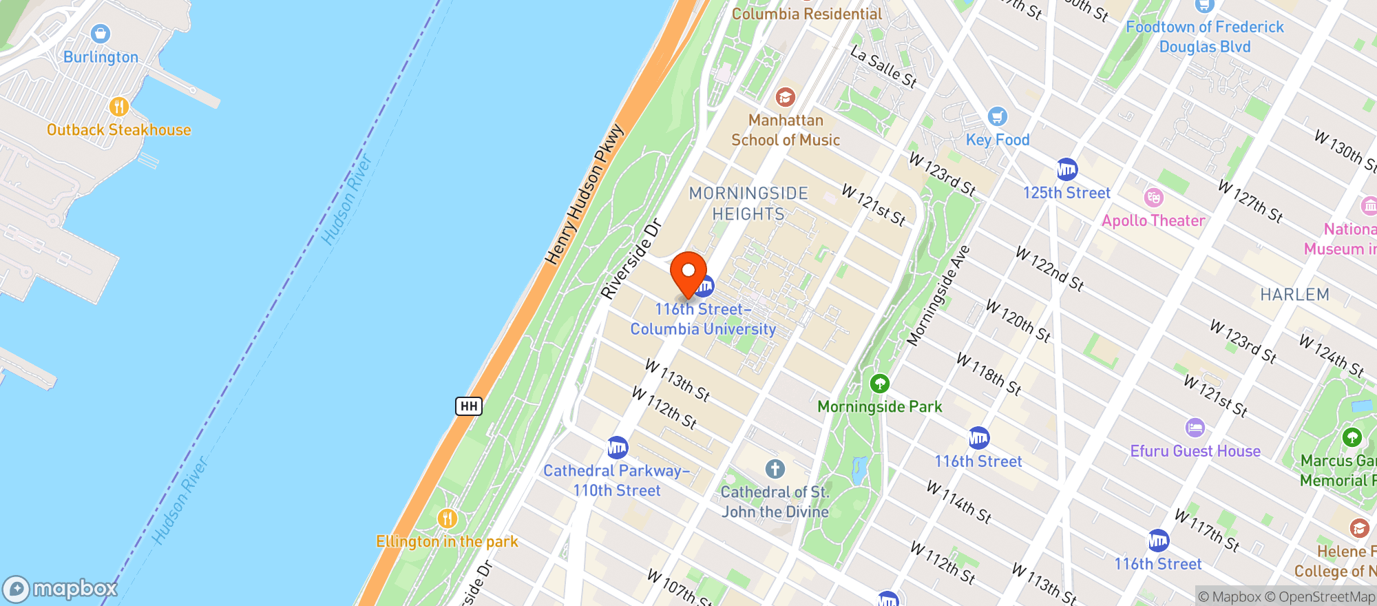 Map showing 2955 Broadway