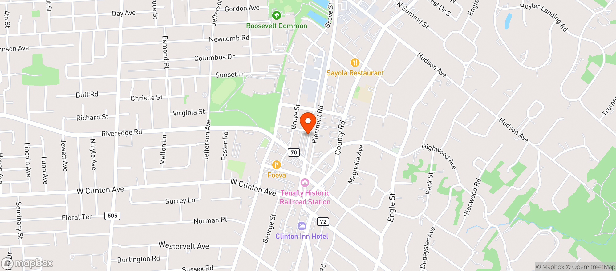 Map showing Stop & Shop