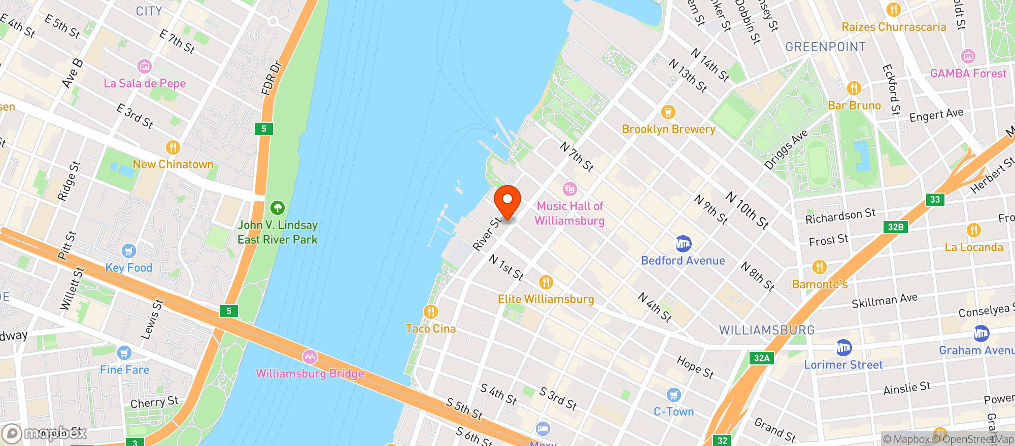 Map showing Trader Joe's