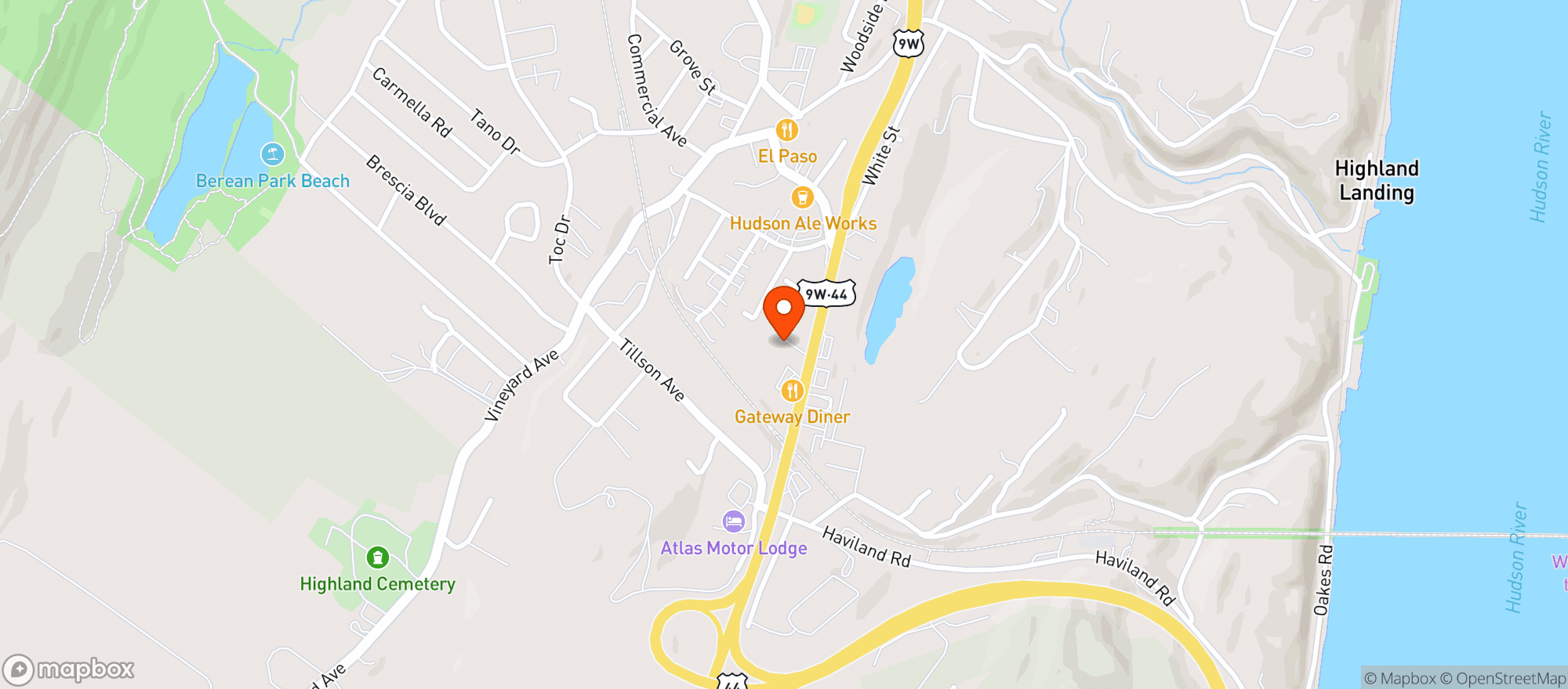 Map showing Shamrock Beer And Tobacco
