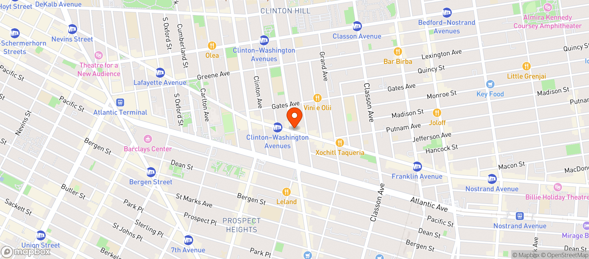 Map showing Fresh To Go Deli