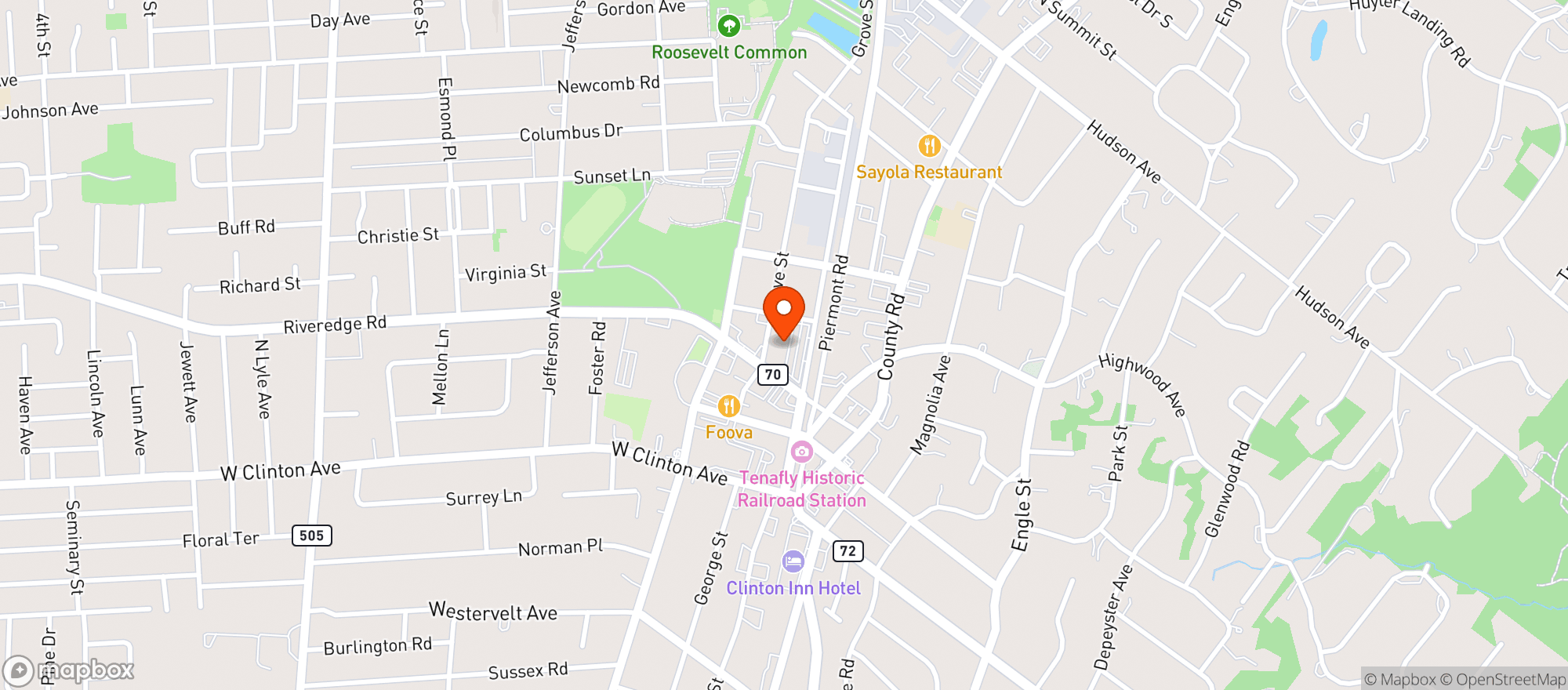 Map showing Tpr Pizzeria