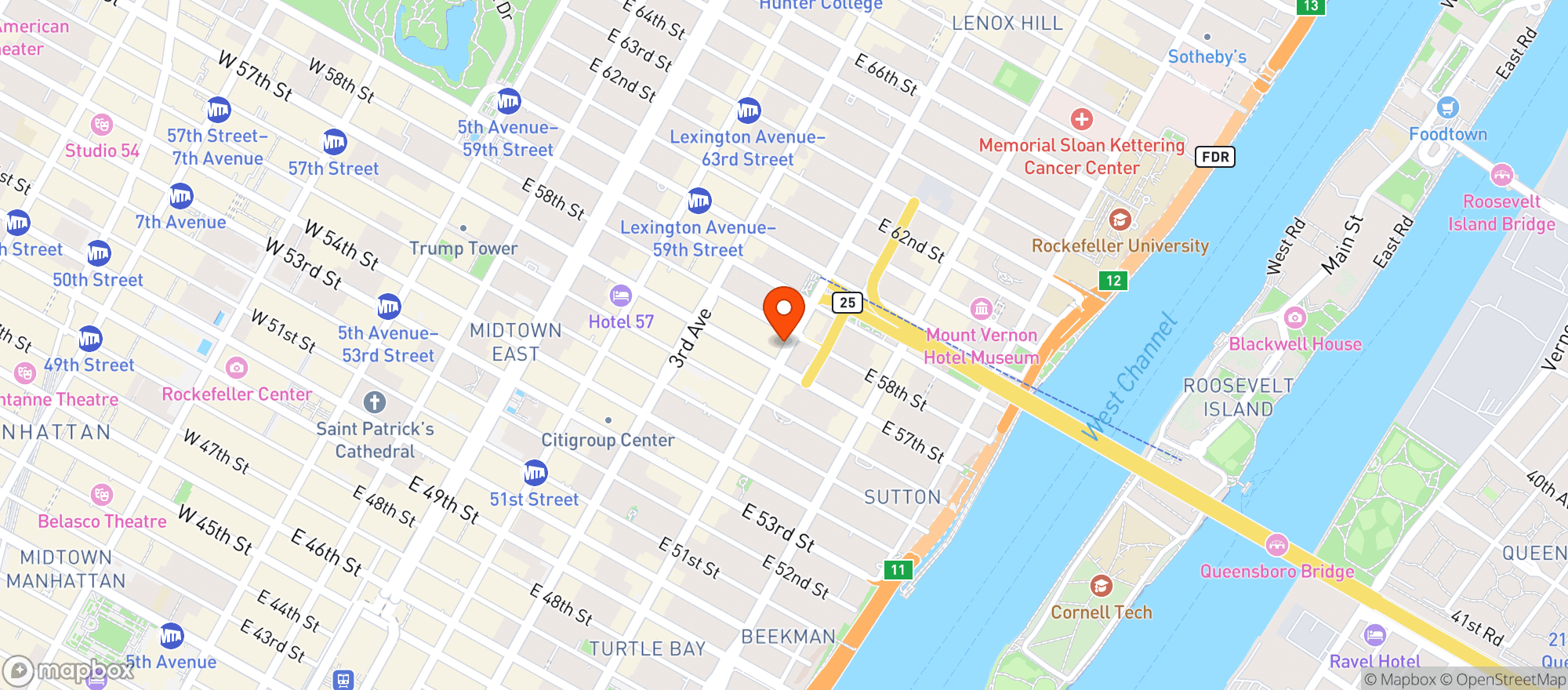 Map showing Oak and Barrel
