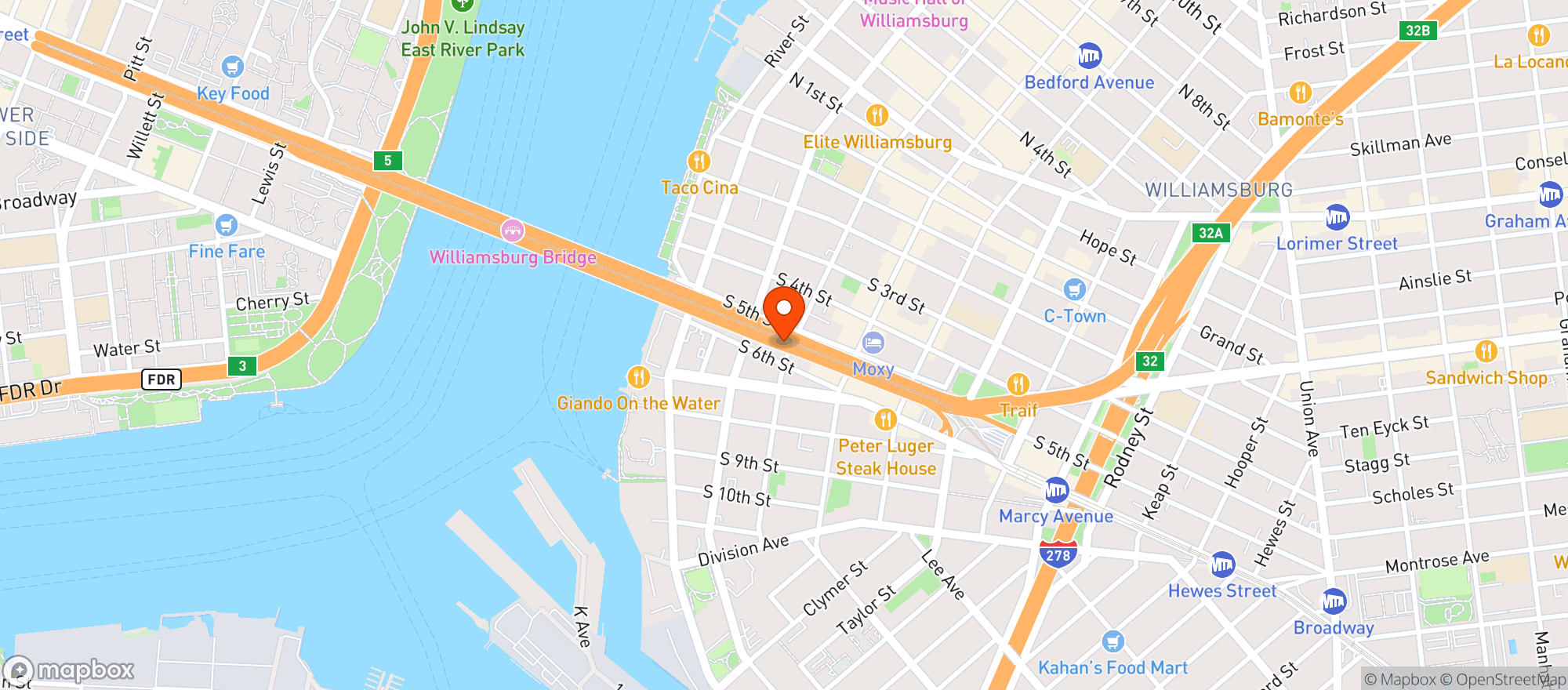 Map showing Shell