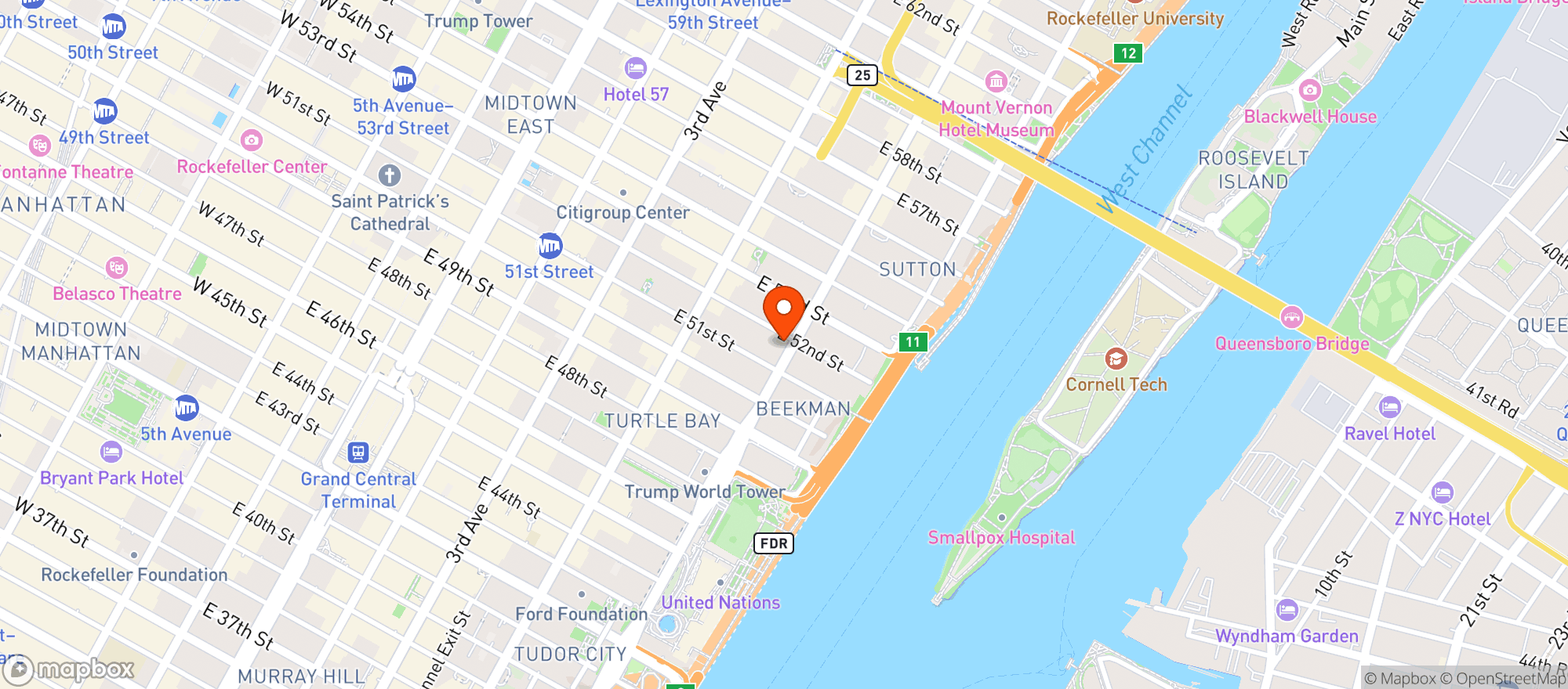 Map showing Fine Wines on First