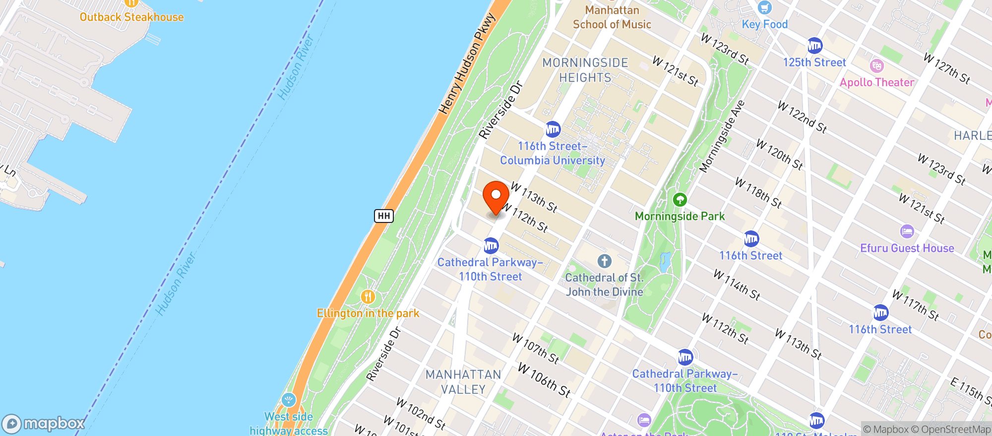 Map showing Samads Gourmet
