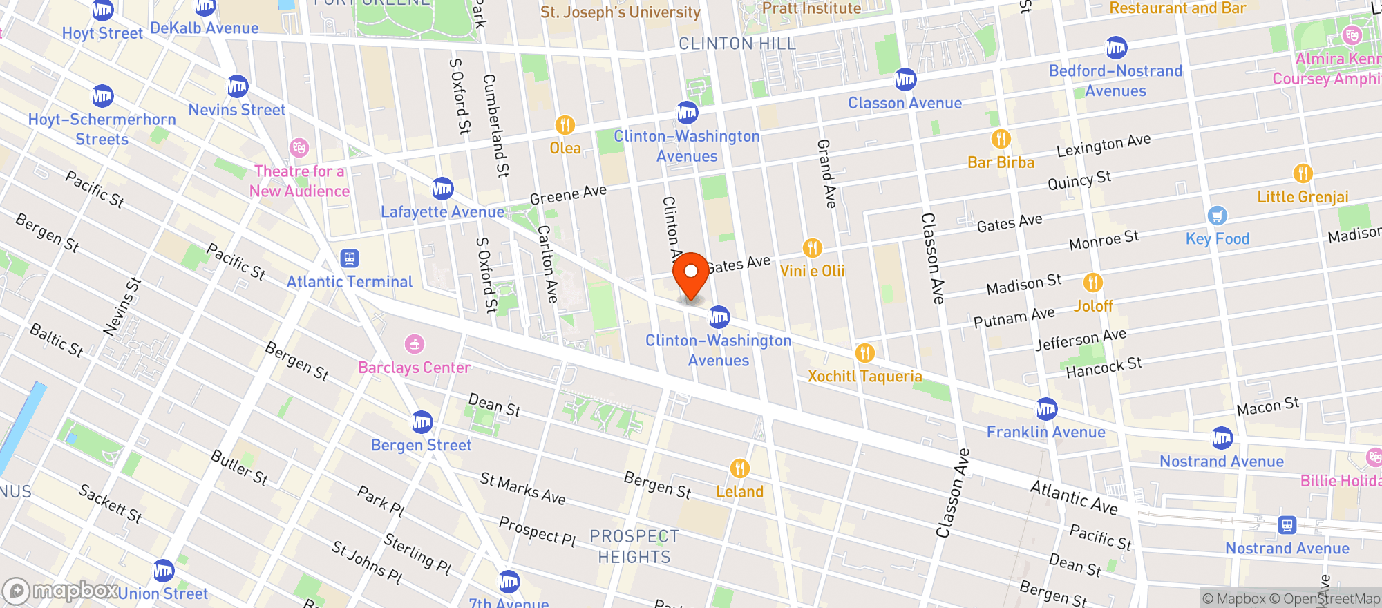 Map showing 909 Fulton Grocery&deli