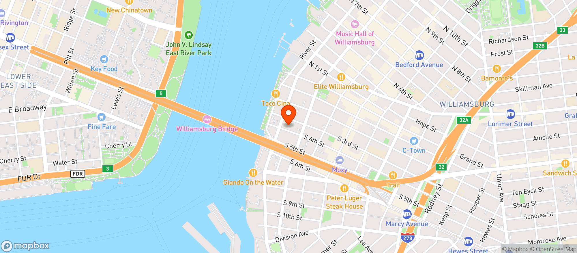 Map showing Dandy Wine & Spirits