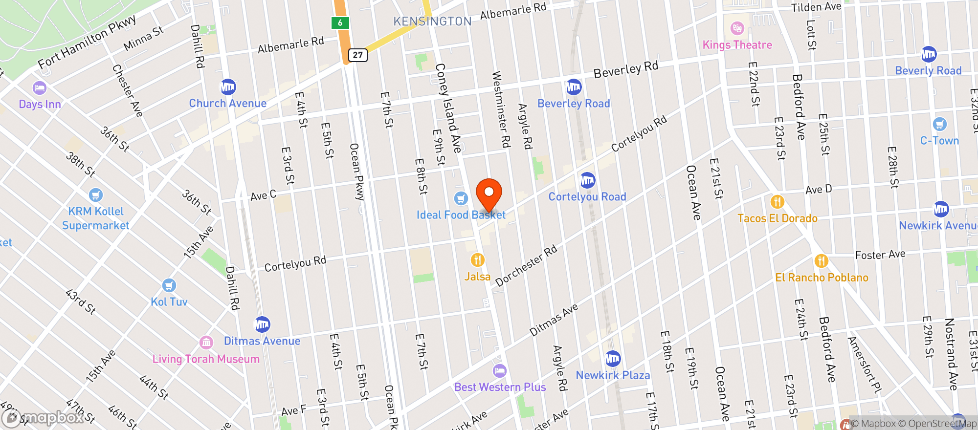 Map showing High Societe