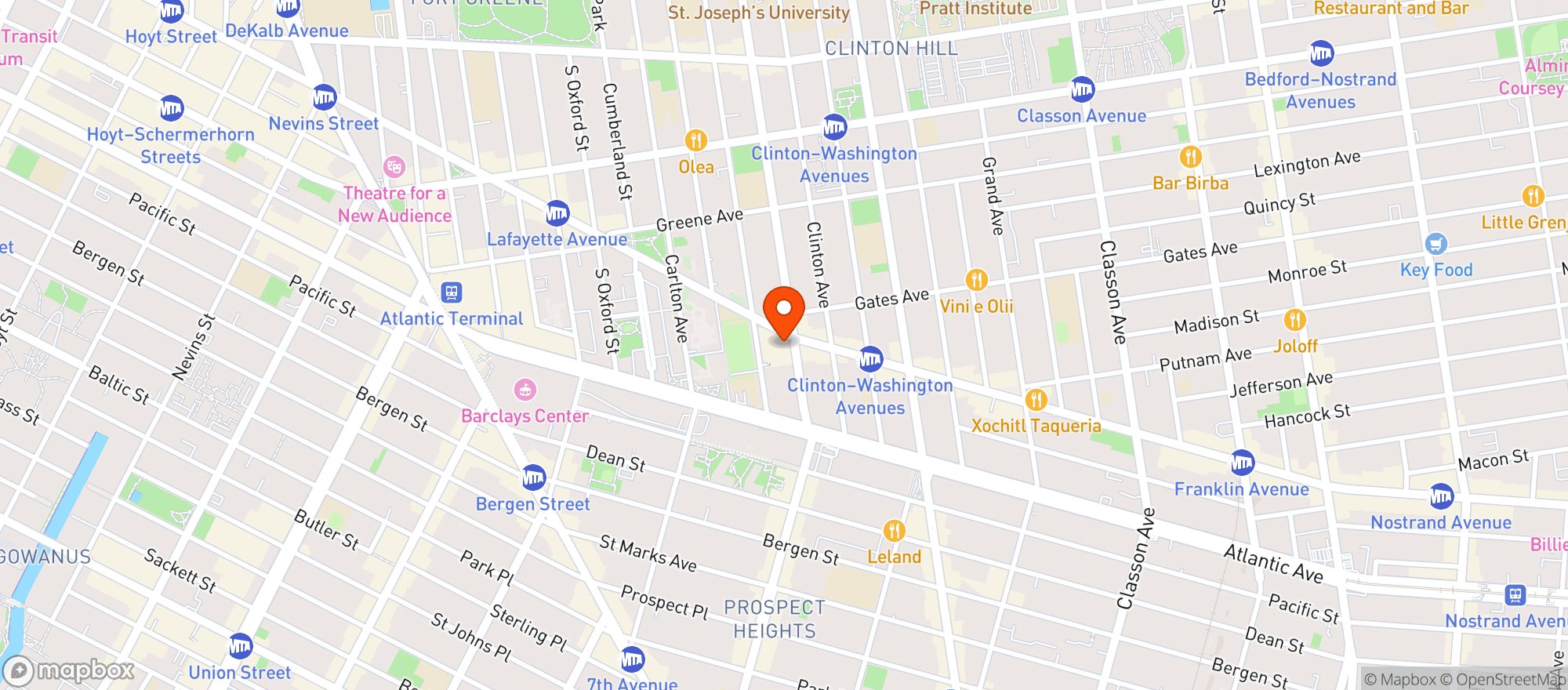 Map showing Bar Francis