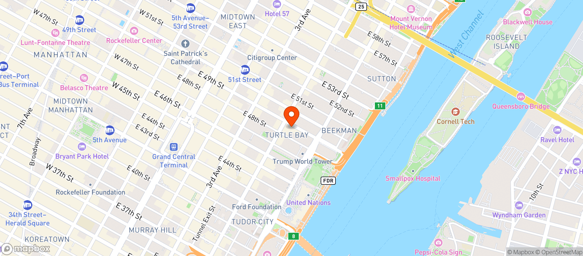 Map showing PAC Rim Restaurant ( Maple T Rest inc )