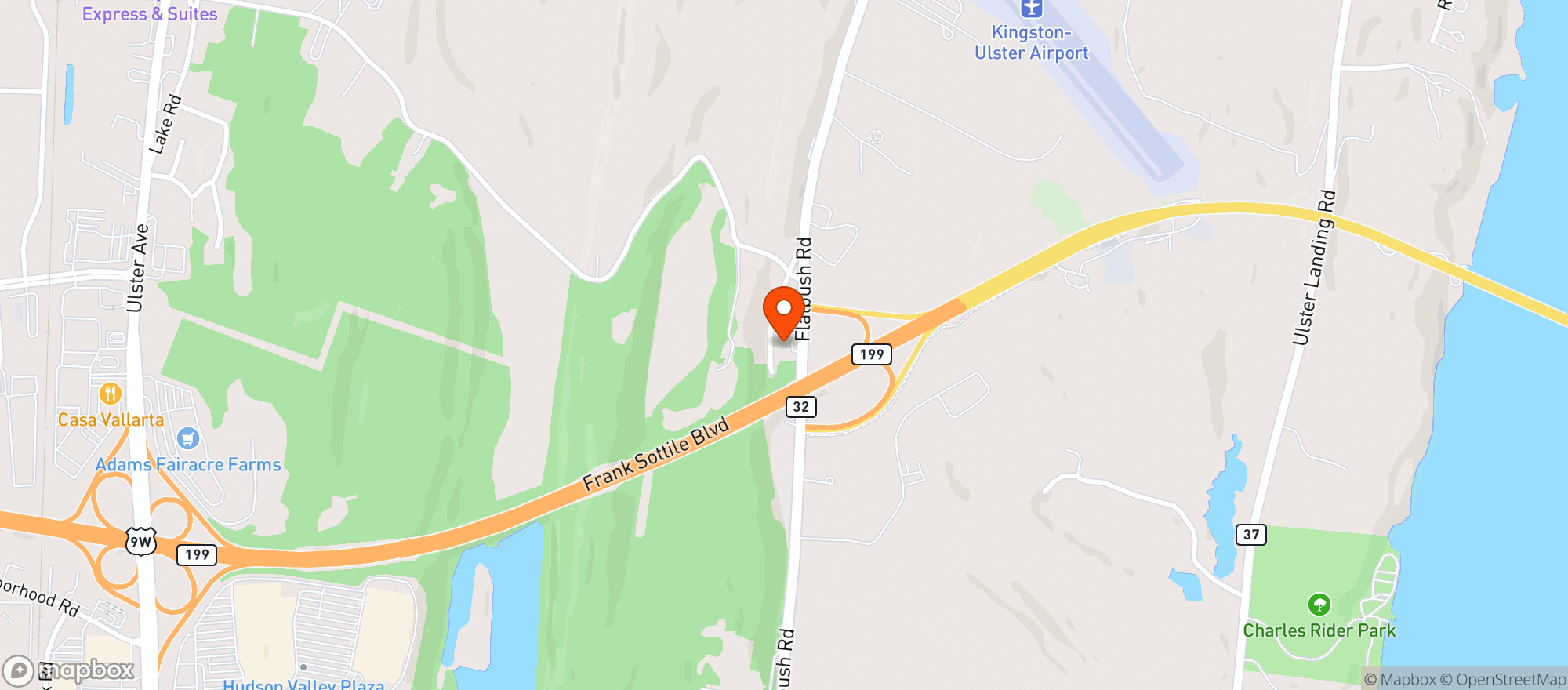 Map showing I&W FOOD
