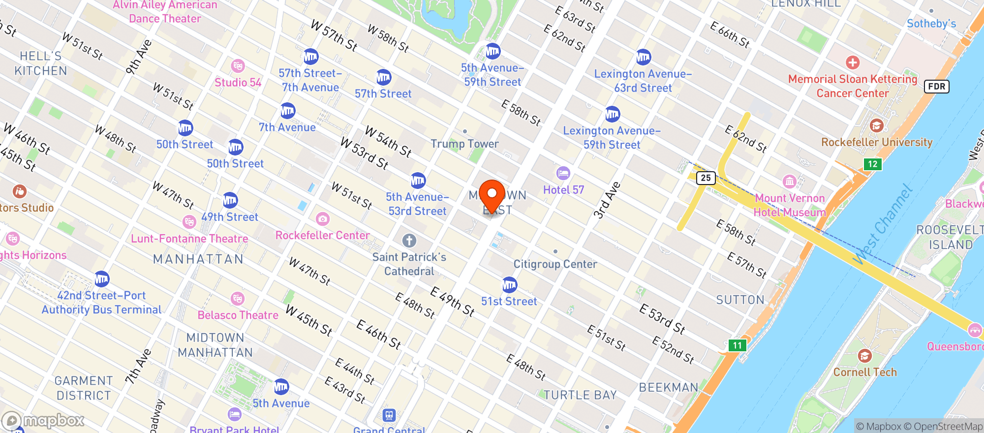 Map showing Casa Lever