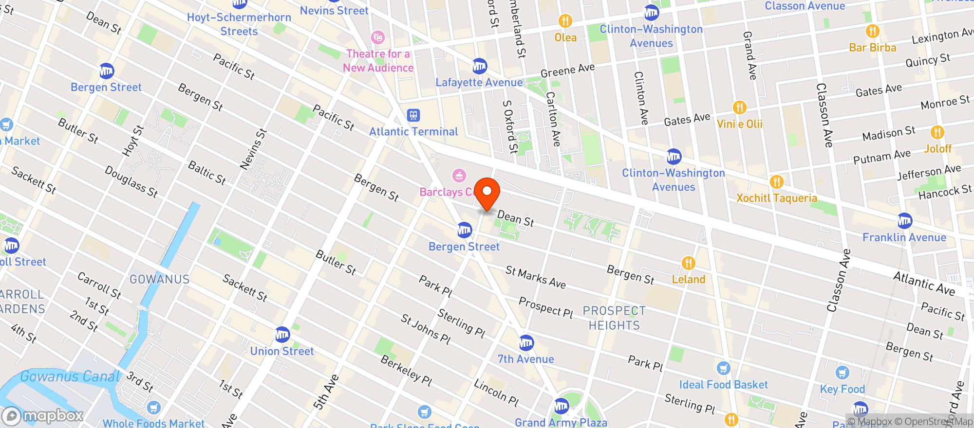 Map showing DEAN ORGANIC MARKET