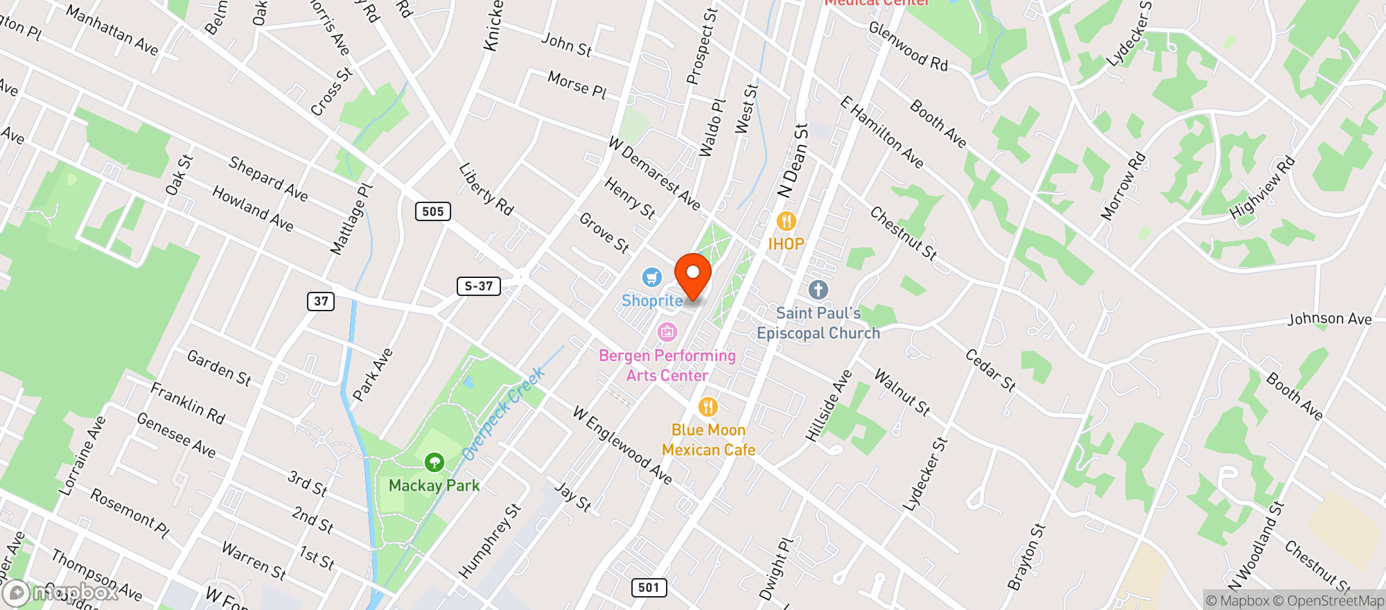 Map showing Shop Rite - Englewood