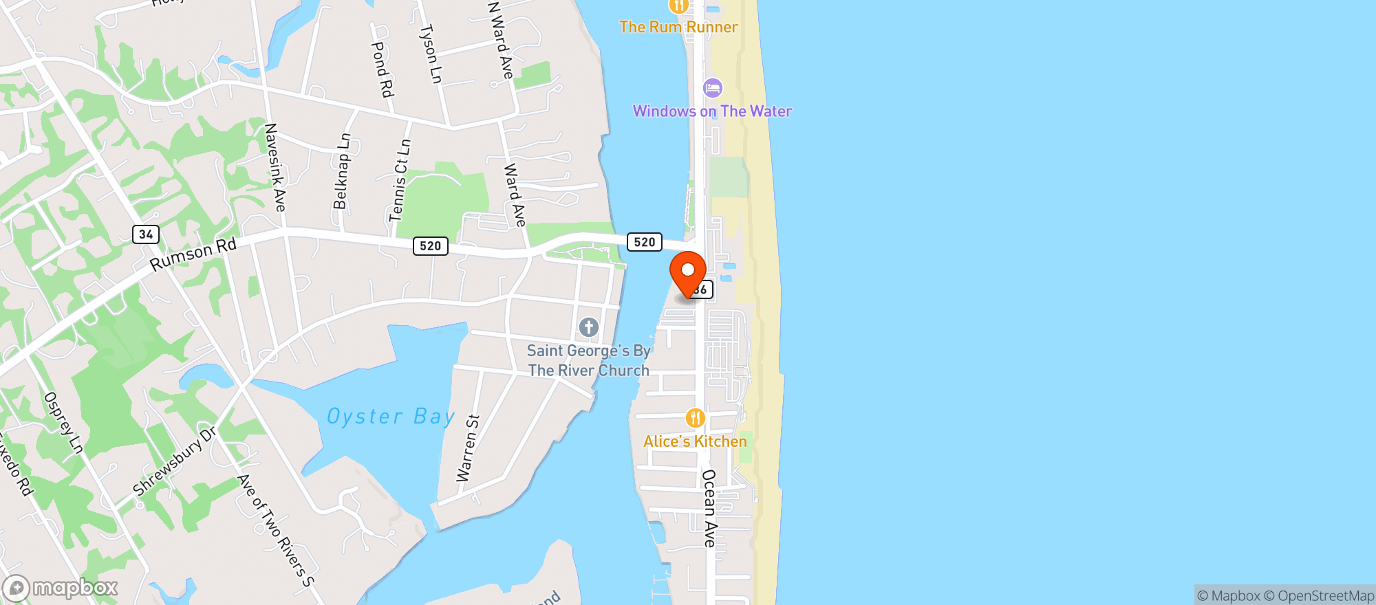 Map showing Tommys Tavern & Tap