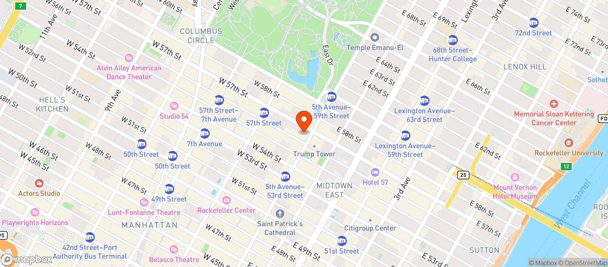 Map showing Aman Hotel