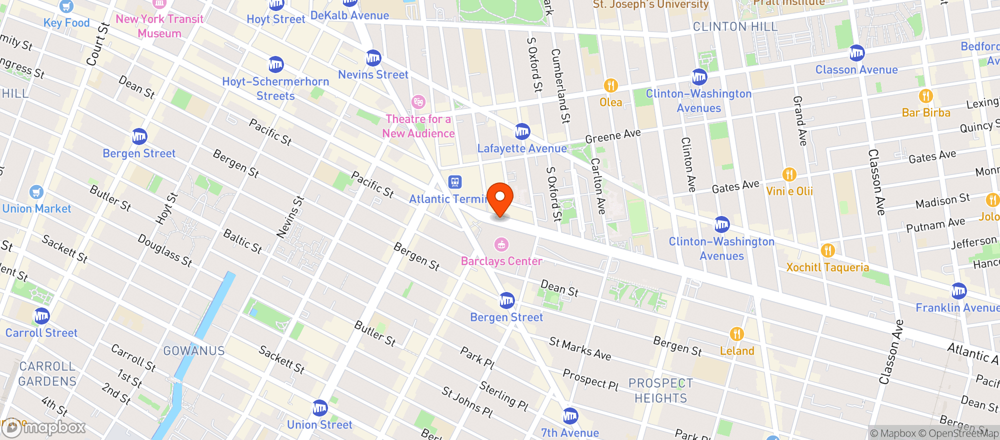 Map showing Stop & Shop