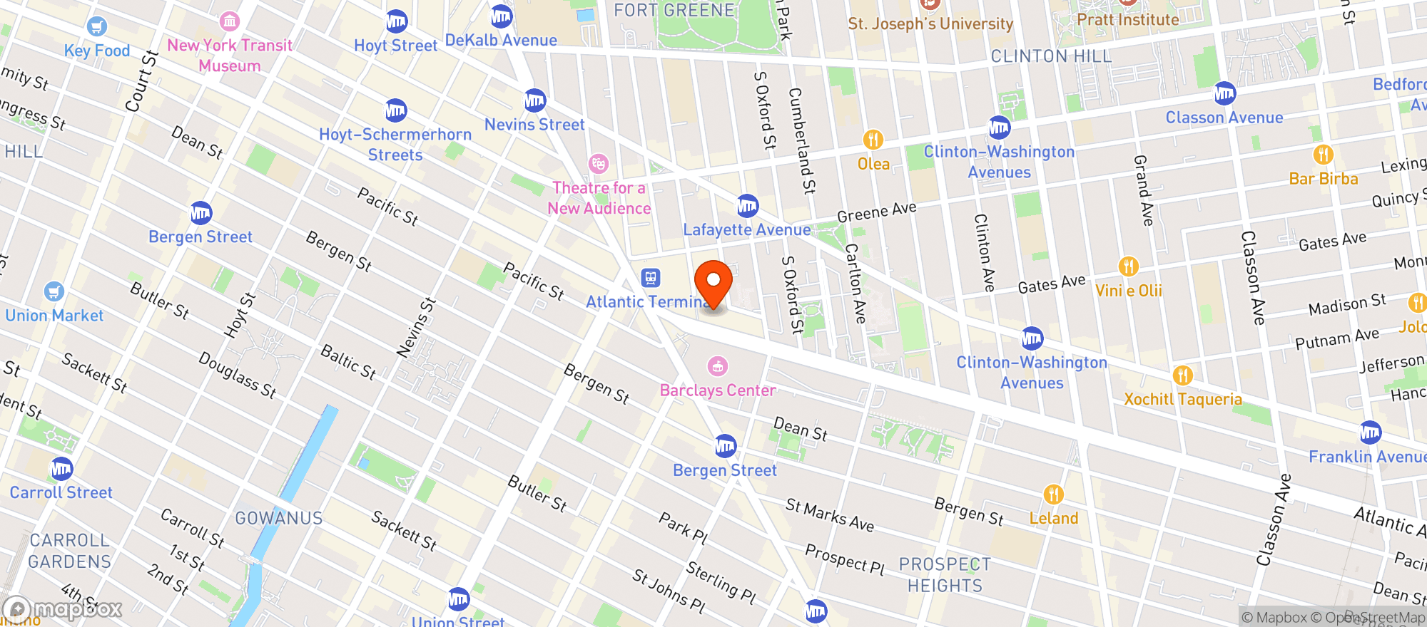 Map showing STOP & SHOP (625 ATLANTIC AVENUE)
