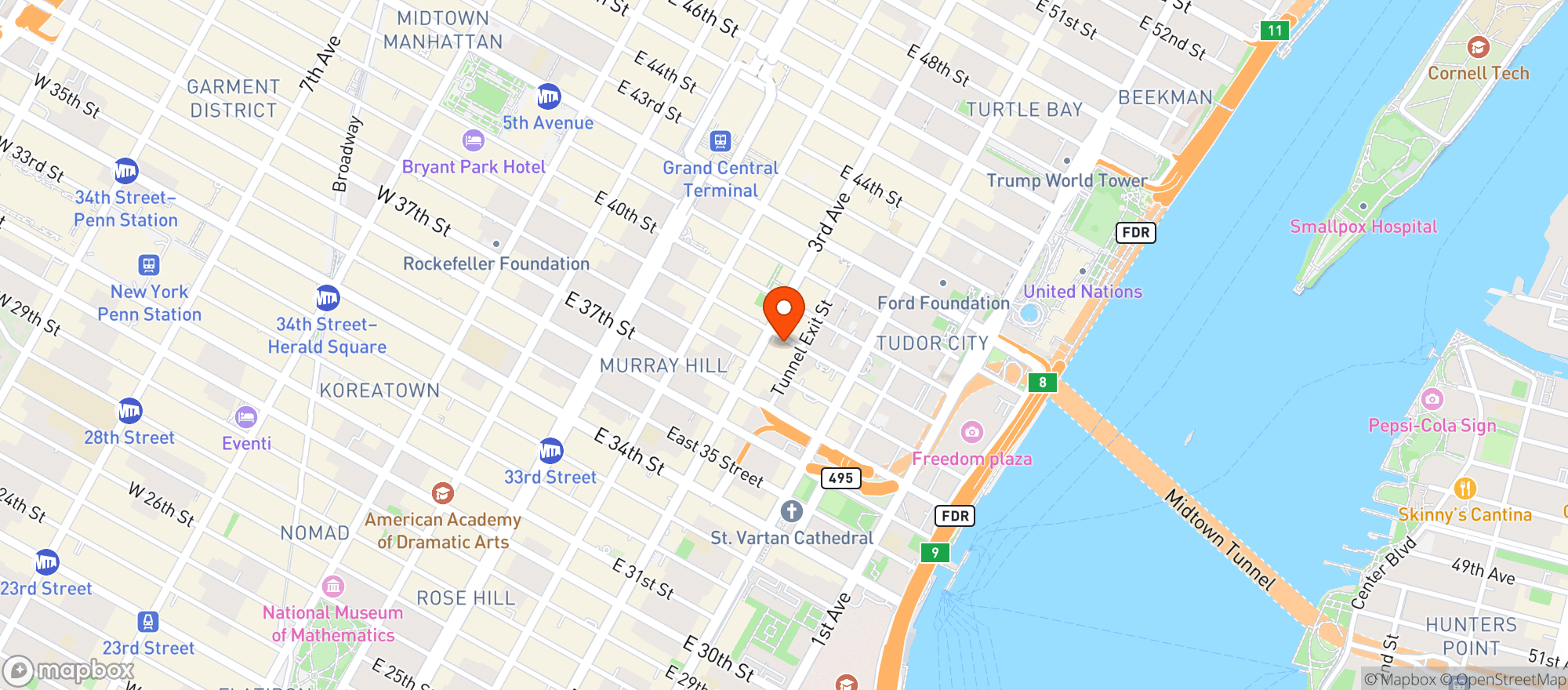 Map showing City Beer