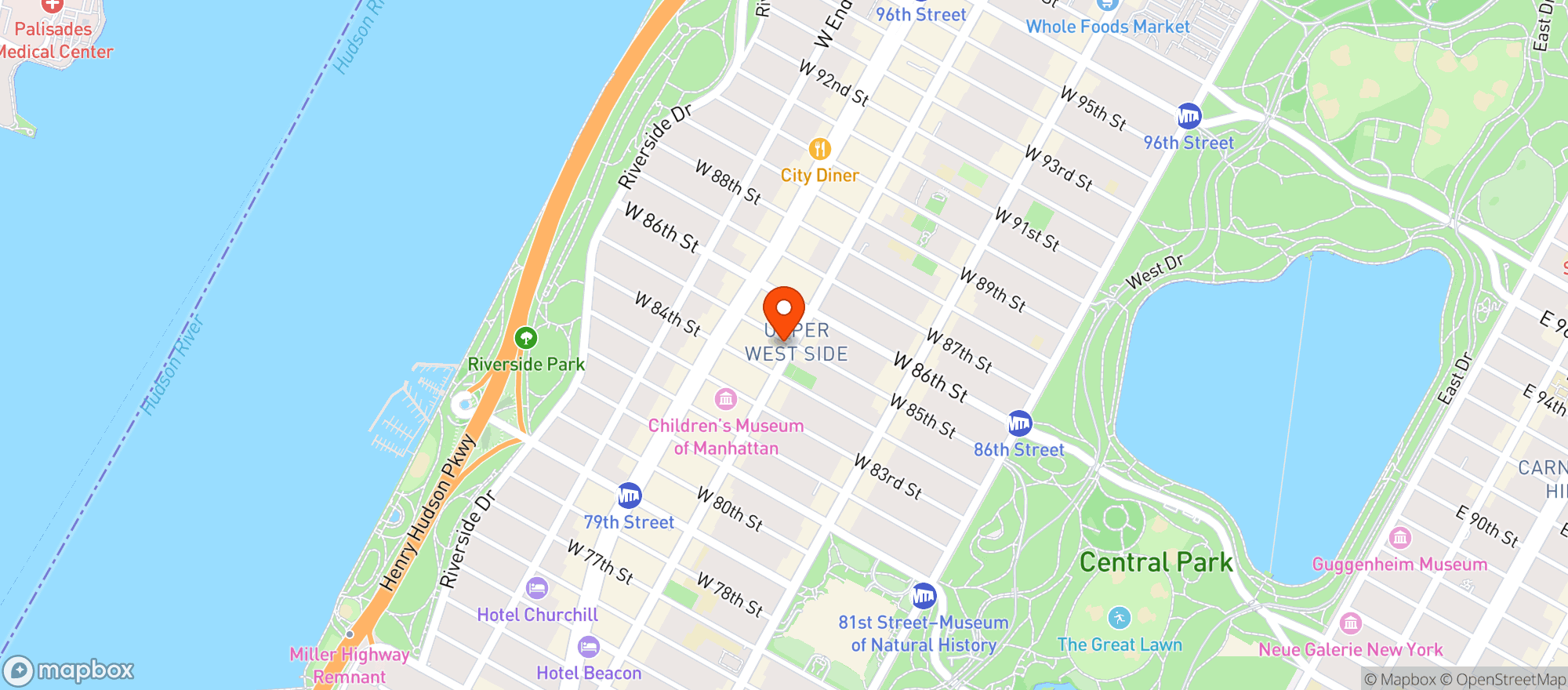 Map showing NEW GREEN LEAF DELI