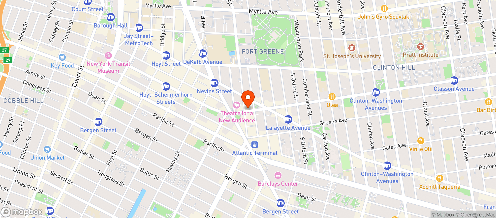 Map showing Tacombi