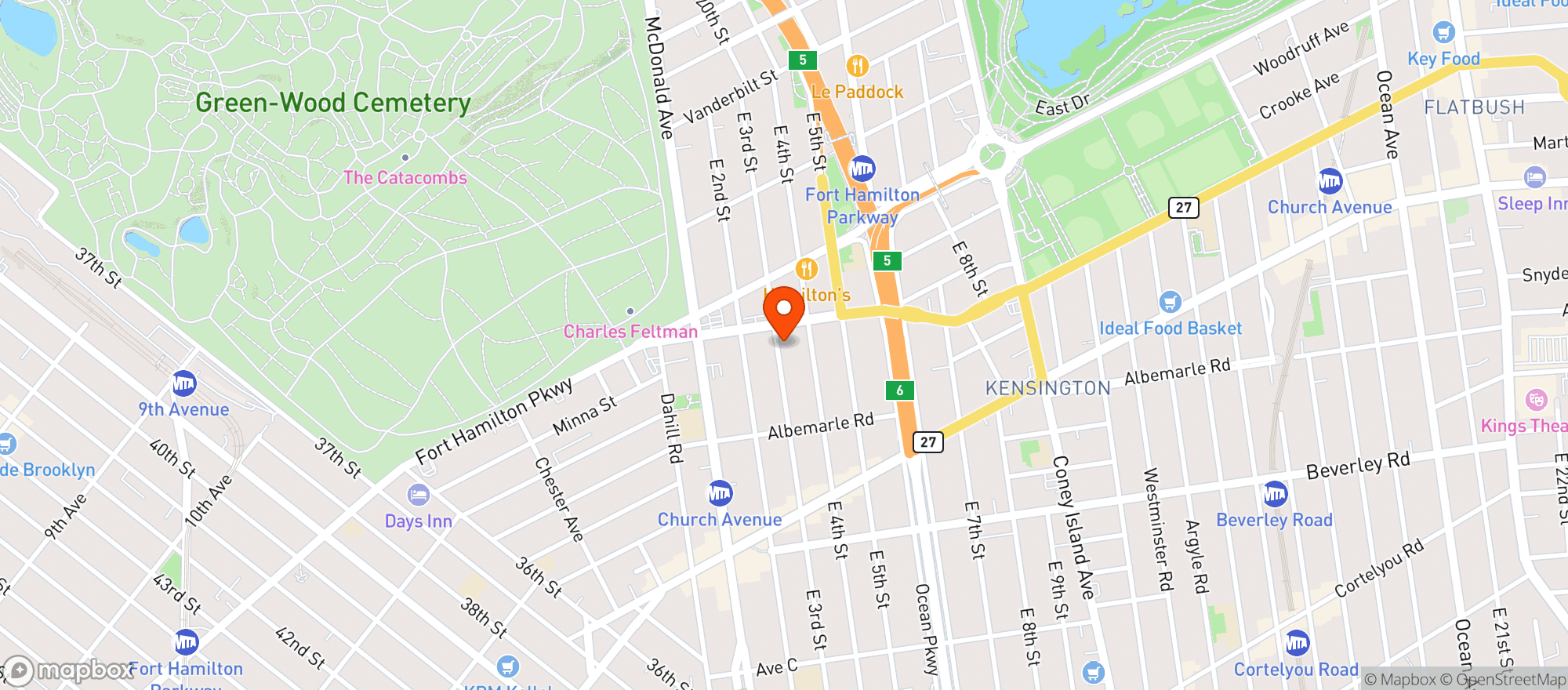 Map showing BOOK CLUB