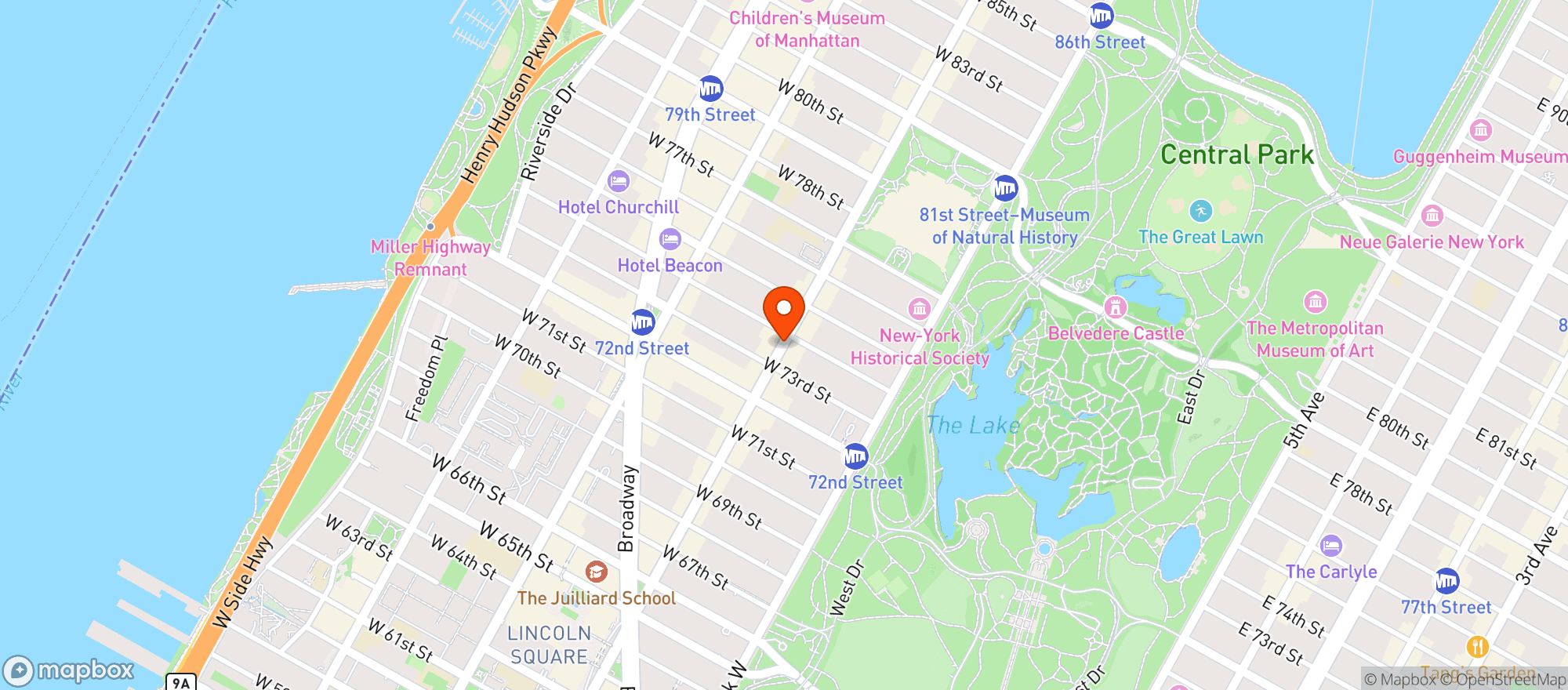 Map showing Pioneer Supermarket