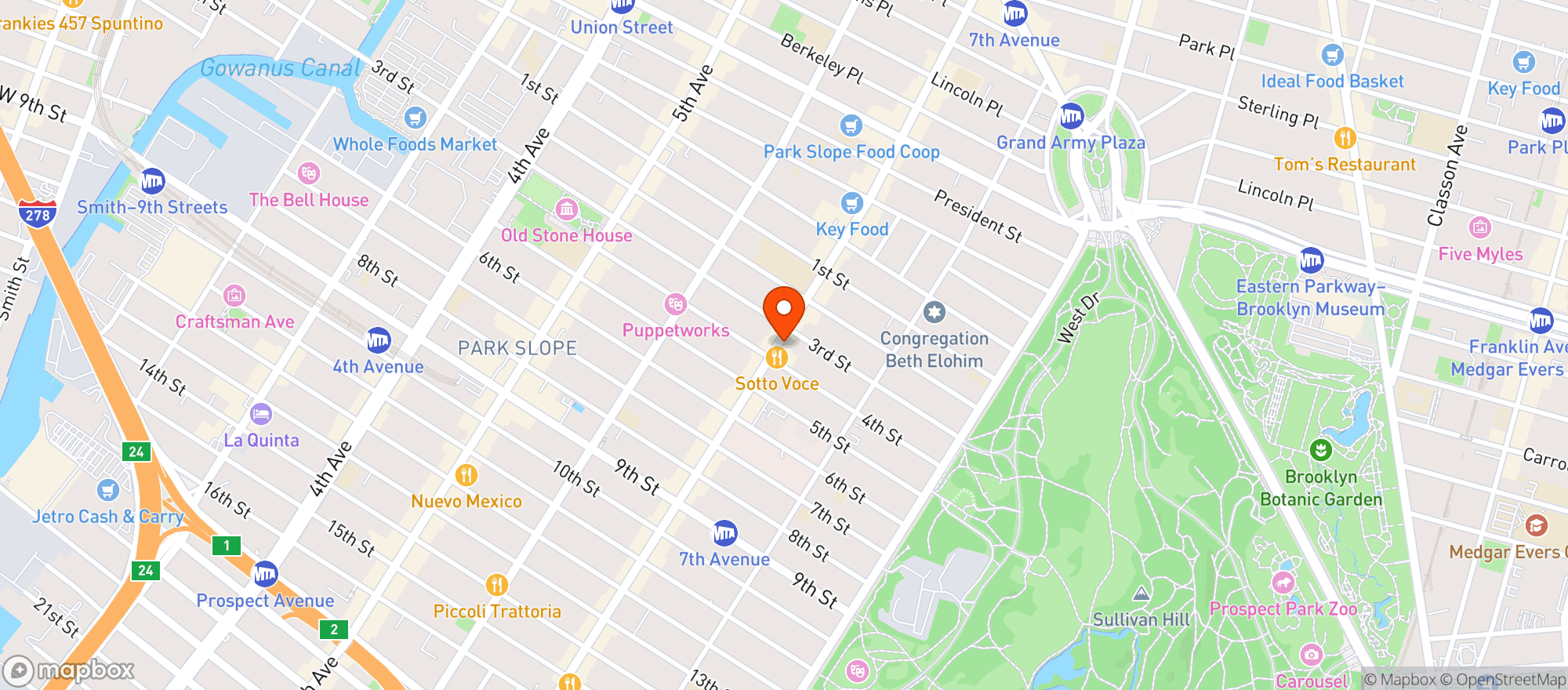 Map showing Mockingbird