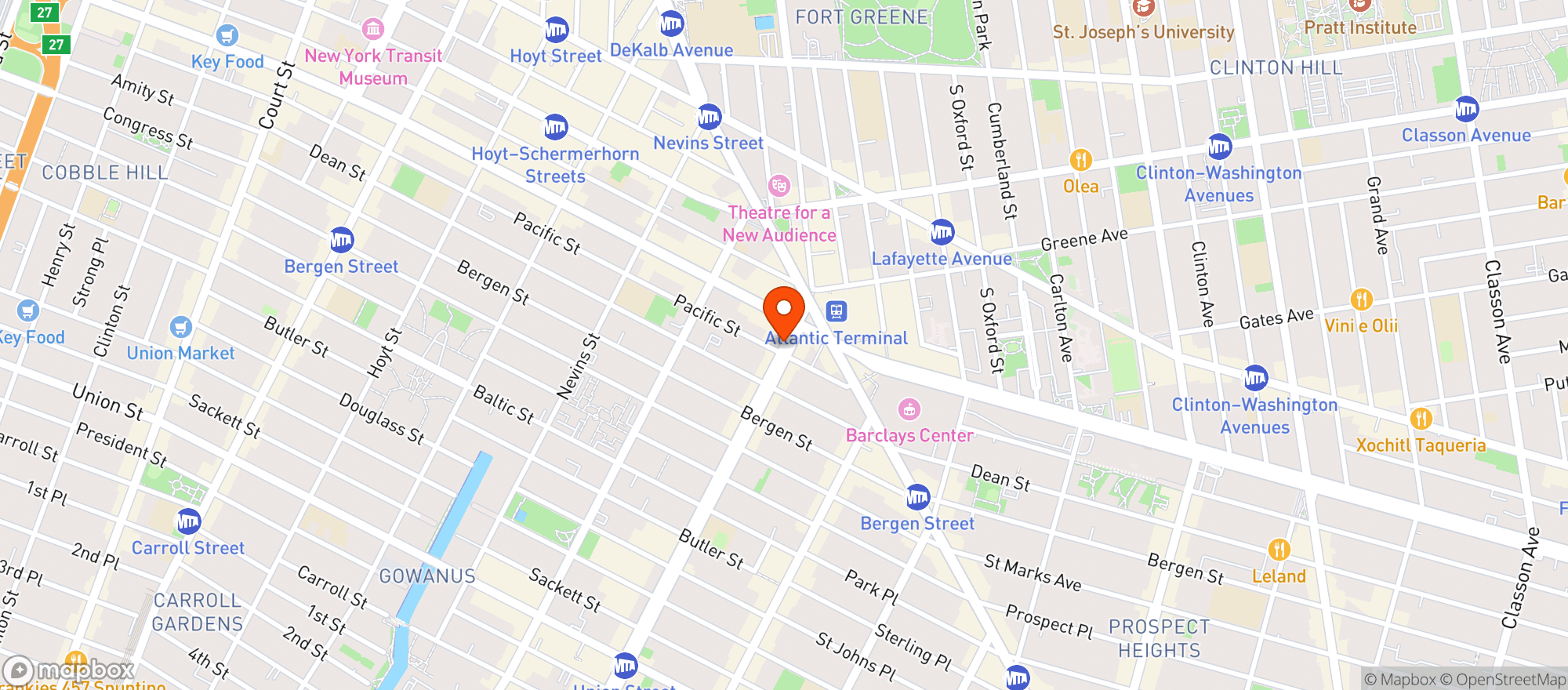 Map showing DOWNTOWN ORGANIC MARKET