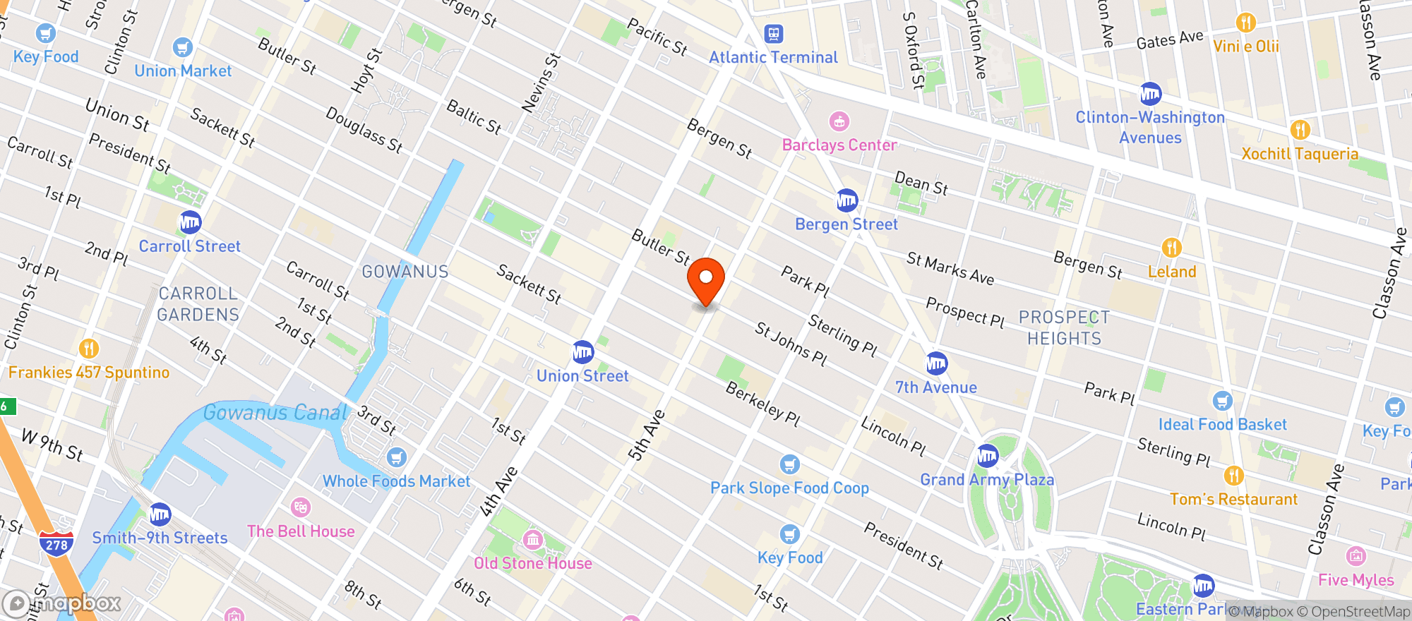 Map showing Wild Park Slope