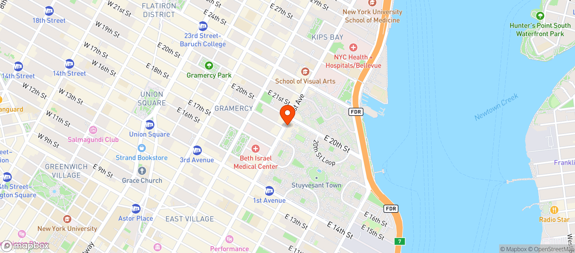 Map showing Rouge & Blanc