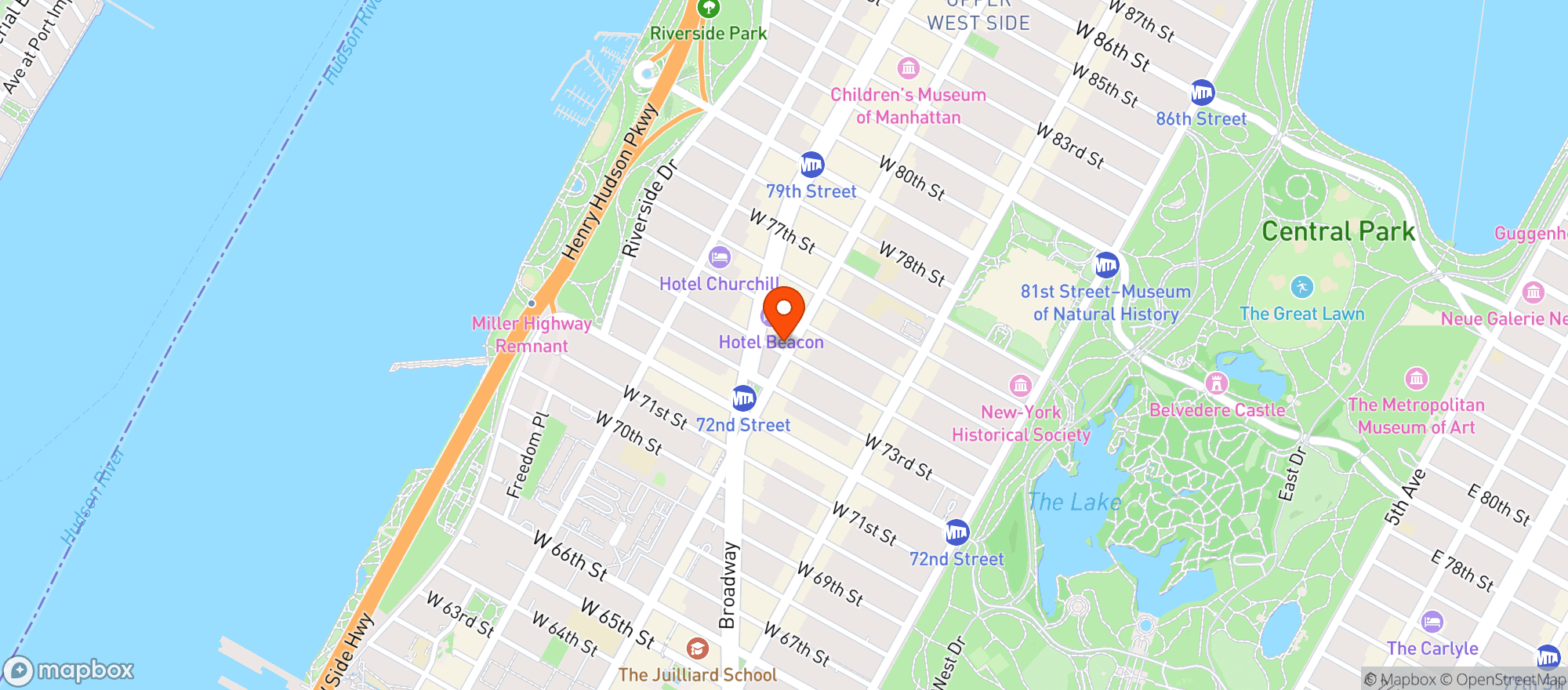 Map showing Miriam