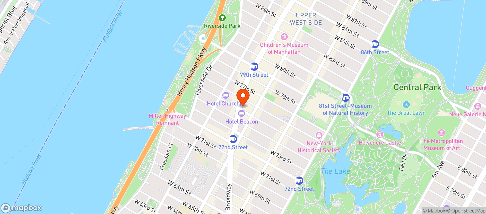 Map showing PLATINUM CONVENIENCE