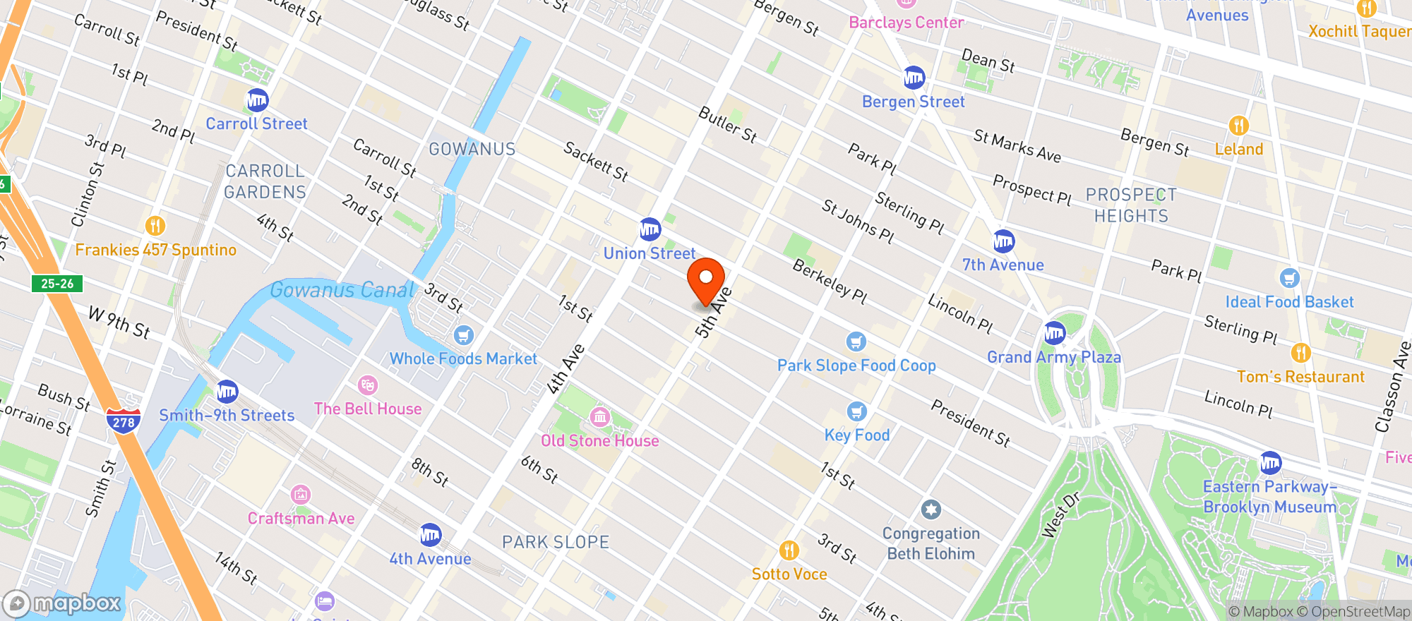Map showing Nomad Tea Parlour