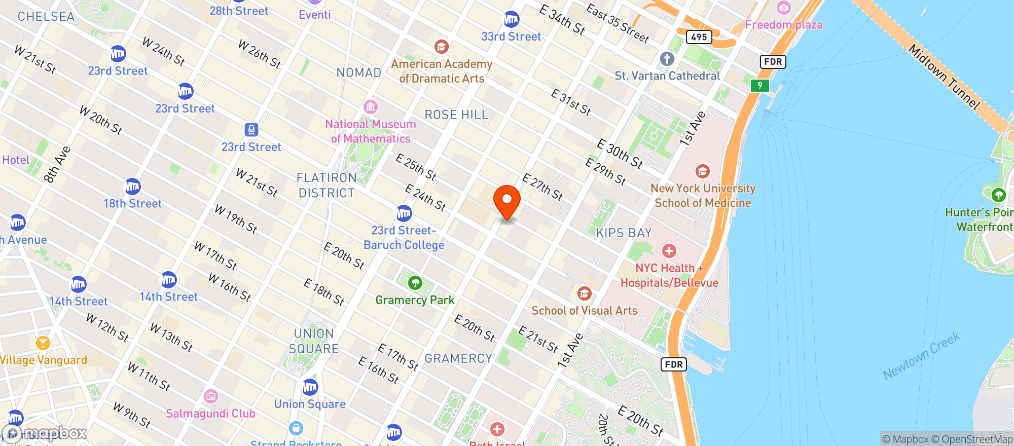 Map showing Wine Heaven