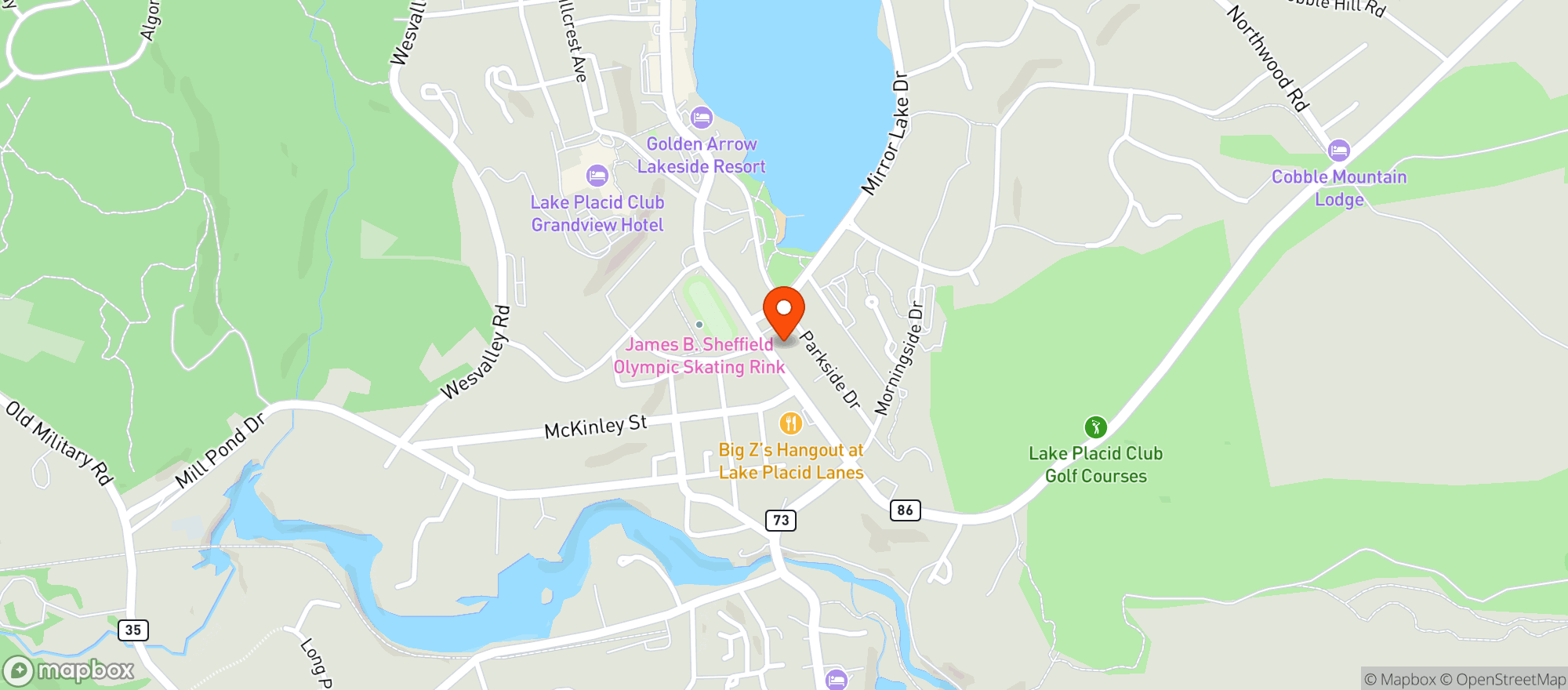 Map showing Stewarts Shop #227