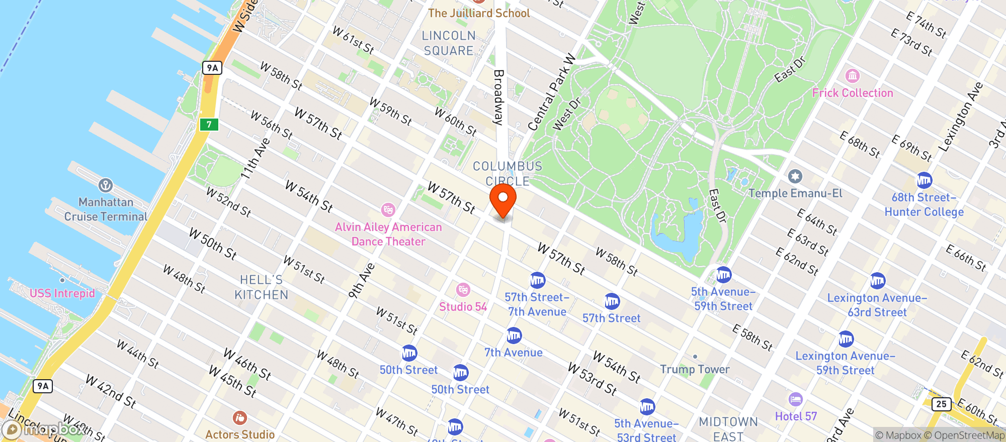 Map showing Nordstrom Clubhouse