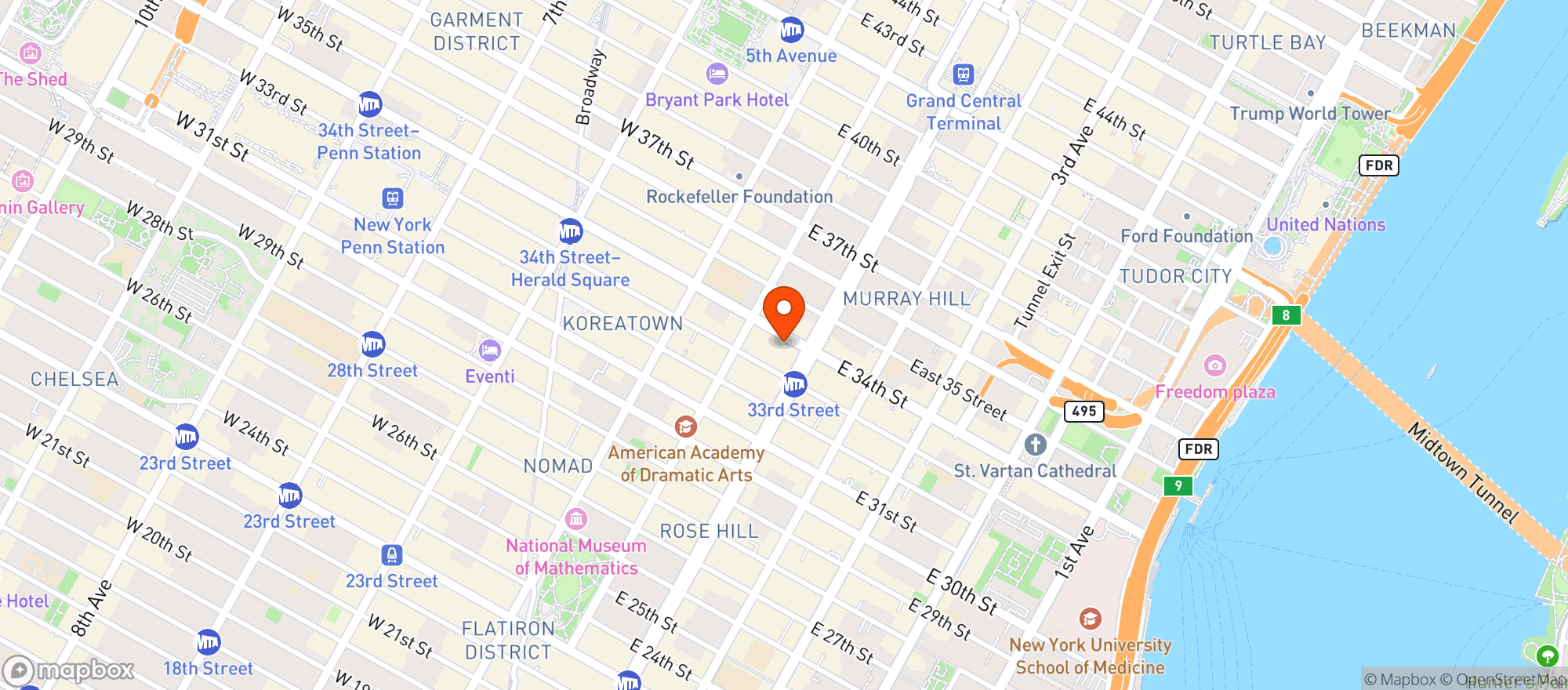 Map showing Empire Craft Beer & Convenience