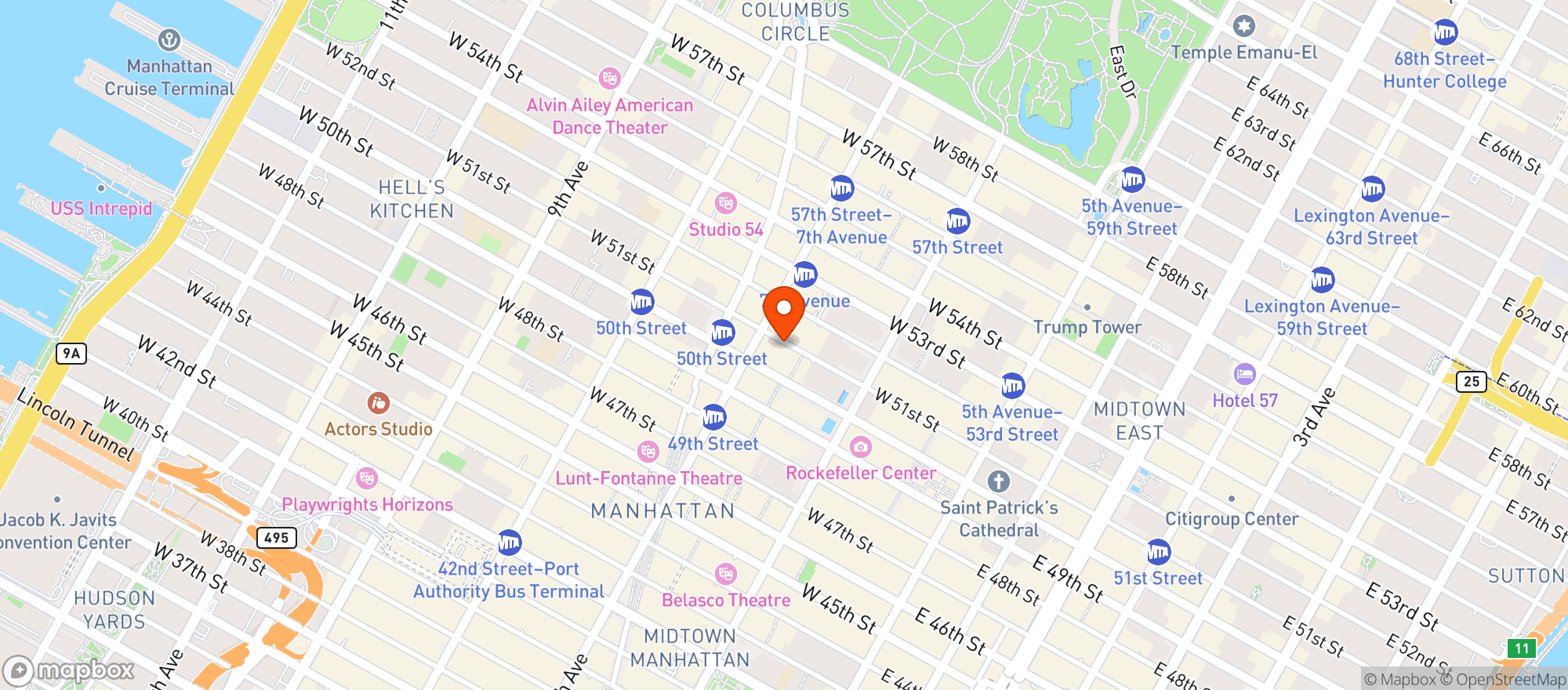 Map showing Rosie O Gradys