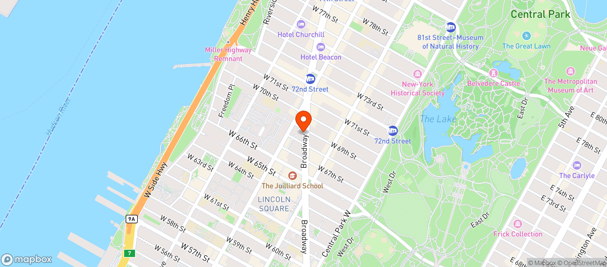 Map showing Morton Williams